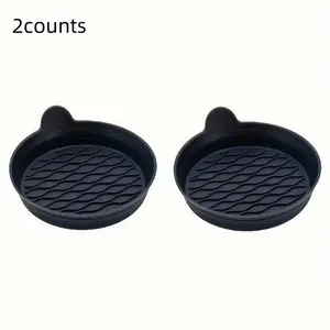 Car Cup Holder Mat Set of 2, Silicone Universal Car Cup Mats, Durable Auto Accessories for Vehicle Interior Protection