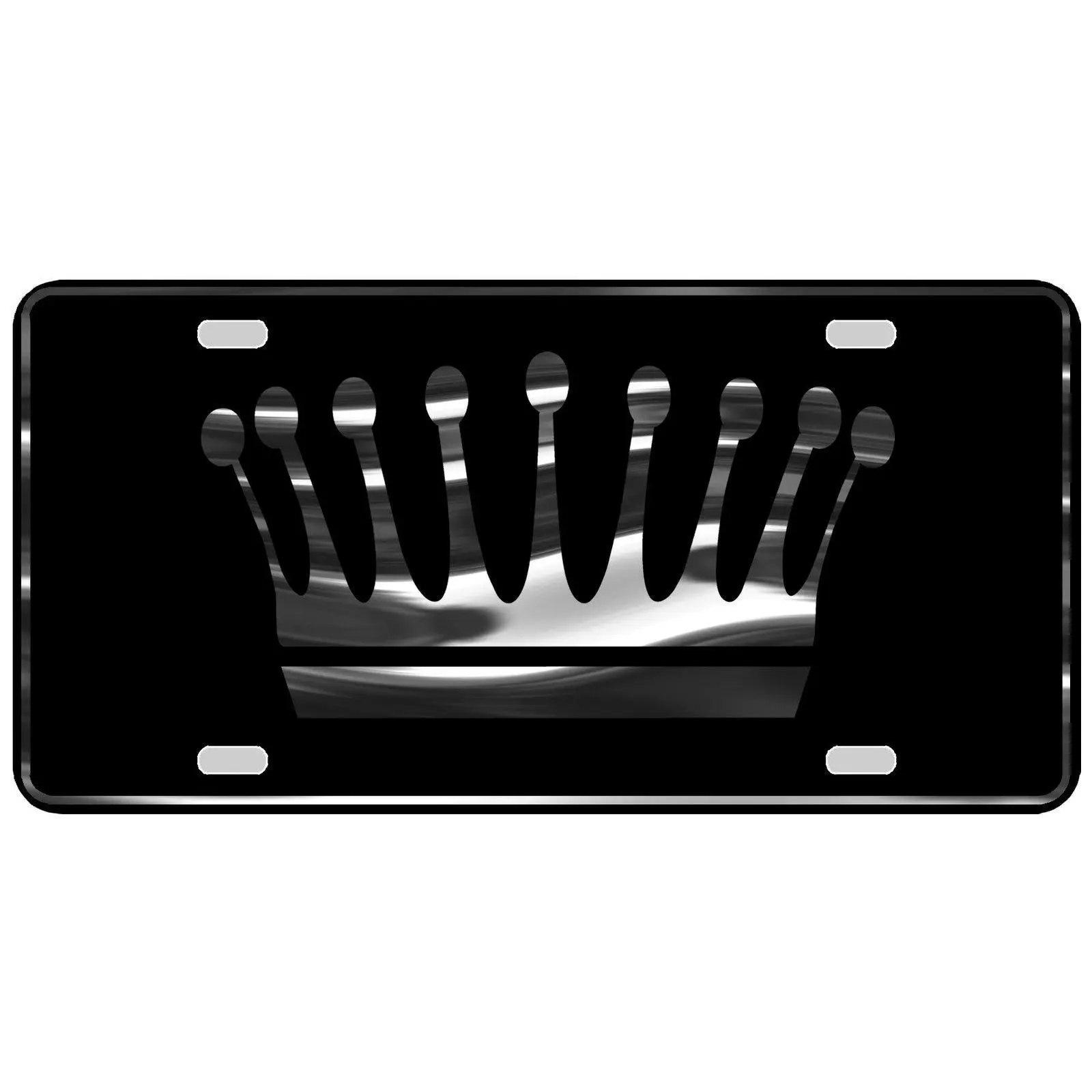 CustoMonsterDesigns Crown Royalty Heavy Duty Aluminum License Plate S25