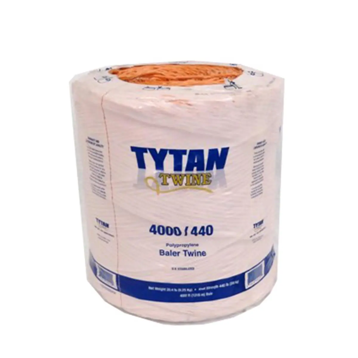 212 MAIN Tytan International PBT4440TONBP Orange Polypropylene Baler Twine, 4000 ft Spool