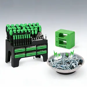 General Purpose Screwdriver Set with Repair Tools, T-Handle and Multi-Bit Screwdrivers, 118-Piece, 11-Piece & 13-Piece Screwdriver Combination Sets, Manual Screwdrivers with Professional Cushion Grip and Magnetic Tip for Home Use