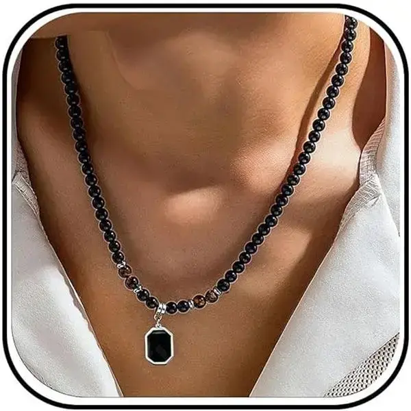 Veliora Gift B Necklace for  Puka Shell Necklaces   Gifts Surfer Mens Necklace Beaded Choker Beach  Gift for Dad Son Husband Summer Beach Accessories stud earring bracelet men cuban link chain stainless steel jewelry