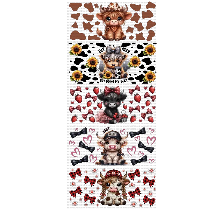 CUTE COW UV DTF BUNDLE