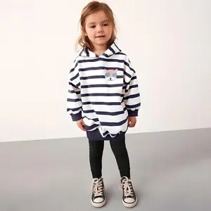 Kids & Toddlers Unisex Striped Hoodie Outfit