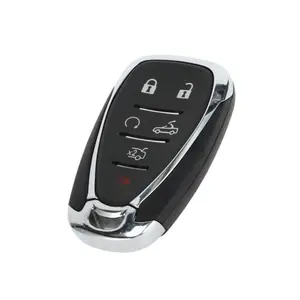 Key Shell Case Keyless Entry Remote Key Fob Replacement Case for Chevrolet Malibu Camaro 2016-2021 6 Buttons HYQ4AA / HYQ4E