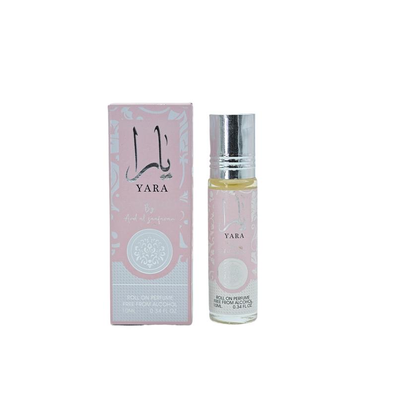 Lattafa Yara Travel Combo set - Yara 50ml Eau de Parfum Spray + Yara 10ml Roll on Vanilla Sweet Fragrance for Womens Vanilla Scented Long Lasting Perfume Oil