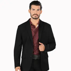 LAMASINI BLAZER 511, SACO BORDADO PARA CABALLERO, CORTE SLIM FIT, PREMIUM QUALITY, PARA OCASIONES FORMALES Y CASUALES.