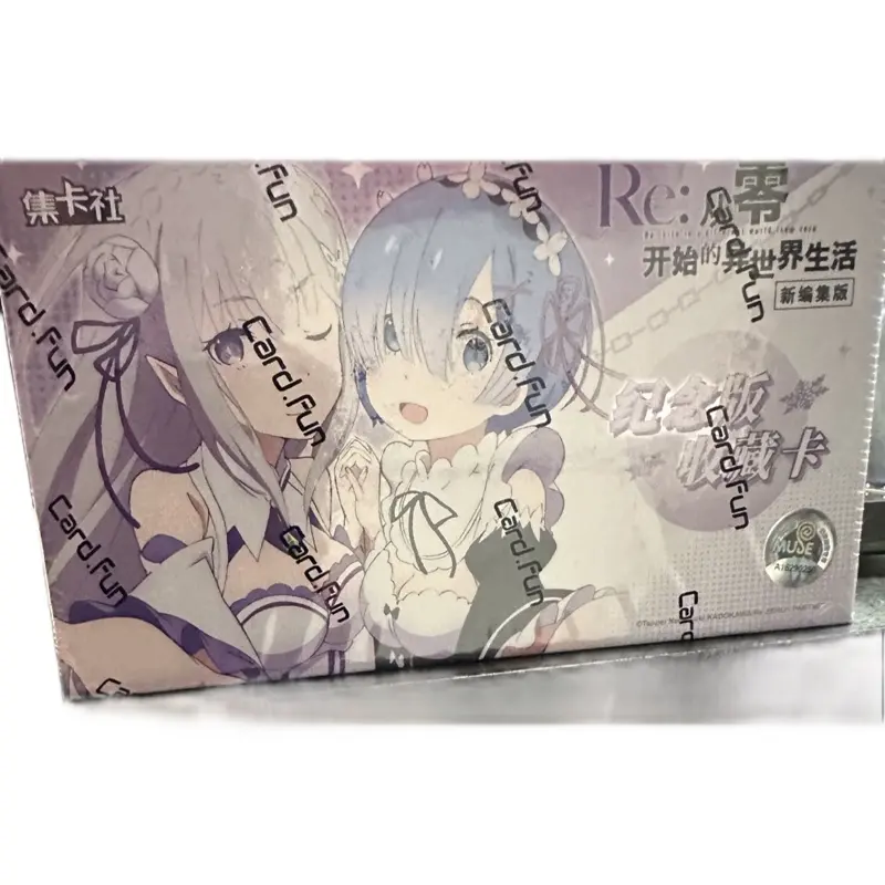 Cardfun Chinese Trading Card Collectibles Re Life in a Different World from Zero Anime Trading Cards. 10 packs in box.