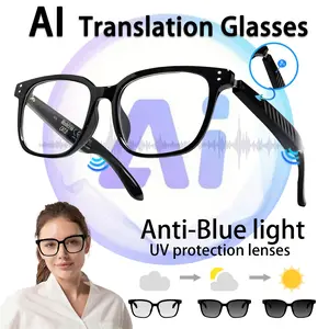 Smart Audio Glasses with Translation, Open Ear Speakers, Voice Assistant, Music/call Support, Work Tray Travel Sightseeing Eyewear