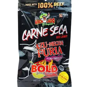 Sr. Michelado Carne Seca - Crunchy Beef Jerky - Azu Mecha Furia BOLD 2.5oz