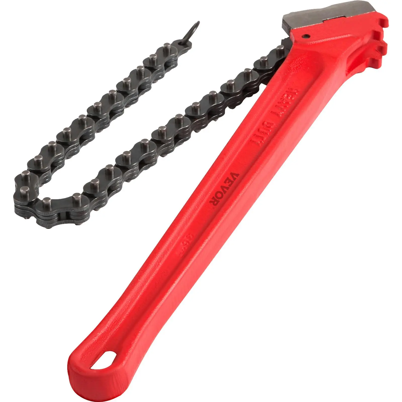 【summerfinds】VEVOR Chain Wrench Pipe 36inch, Heavy Duty Oil Filter Chain Wrench Capacity 4-1/2 to 7-1/2inch ,Chain Wrench 30inch (760 mm) Chain Length Plumbing Pipe Tool