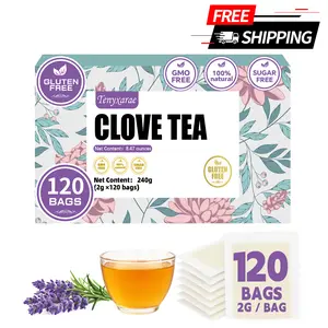 Organic Clove Tea Bags – 120 Teabags (2g/Bag) Made with 100% Natural Flower Buds | Caffeine-Free, Sugar-Free, Gluten-Free Vegan | Enhances Digestion & Delivers Antioxidant Support | Individually Wrapped Eco-Friendly