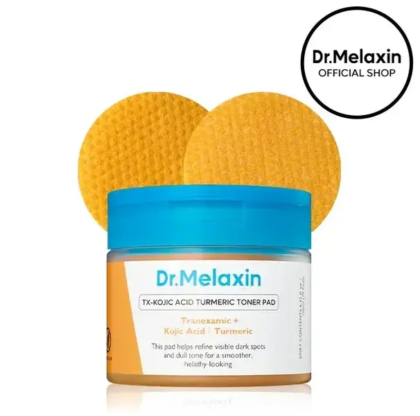 [Dr.Melaxin] TX Kojic Acid Turmeric Toner Pads 70pcs - Kojic Acid, Turmeric, Tranexamic Acid, Beautiful Skin, Brightening Toner Pad, Pigmentation, Keratin, Korean Skin Care, Korean Cosmetics