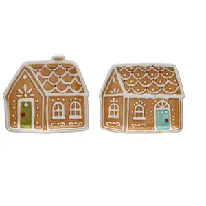 6 Inch Gingerbread House Plate Two Styles