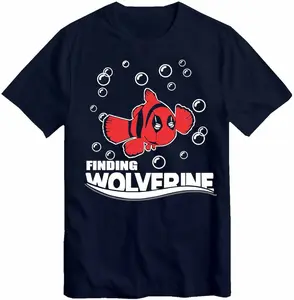 Funny Finding Wolverine-Deadpool Movie Themed Novelty T-Shirt