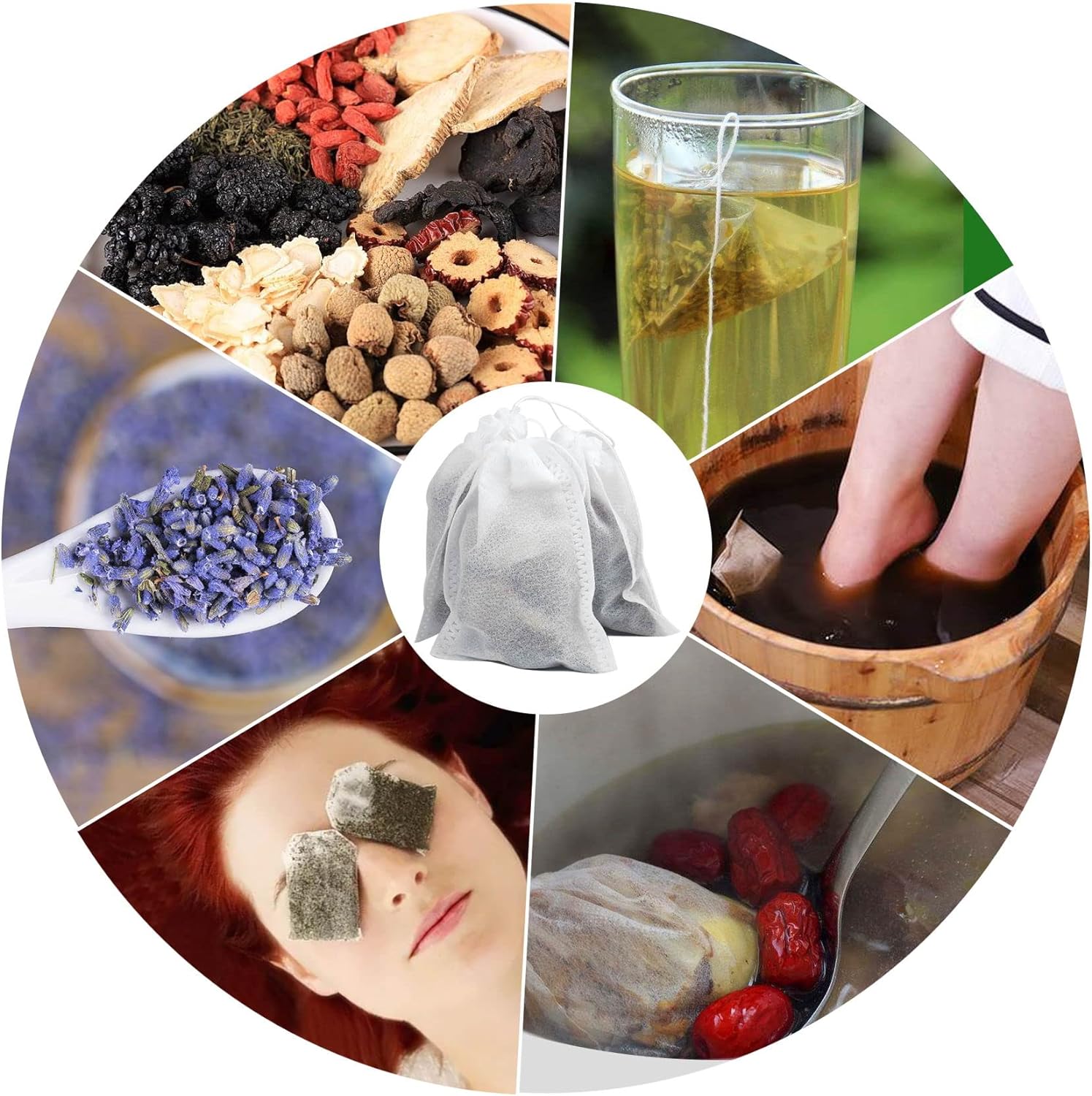 100 Pack Drawstring Bags, Disposable Small Mesh Bags for Cooking, Soaking Medicinal Liquor, Tea Coffee Filter, DIY Craft Spices Storage, Weeding Party Favor 100 Pack Drawstring Bags, Disposable Small Mesh Bags for Cooking, Soaking Medicinal Liquor, Tea Coffee Filter, DIY Craft Spices Storage, Weeding Party Favor