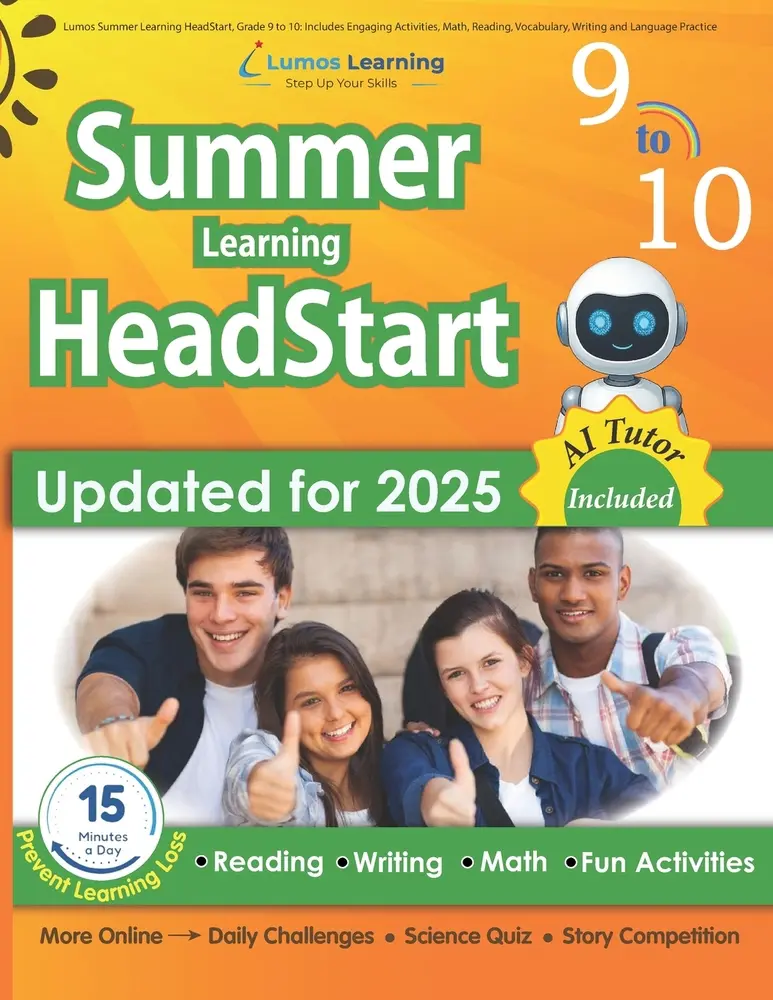 USED-Lumos Summer Learning HeadStart, Grade 9 to 10: Includes Engaging Activities, Math, Reading, Vocabulary, Writing and Language Practice: Standards-alig by Summer Learning Headstart, Lumos (Paperback)