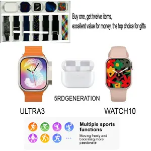 2026 Latest I60 Dual Head 12-Piece Set, Buy One Get Twelve, Excellent Value, Waterproof Replacement Bands for Apple Watch Ultra 2/iwatch Series