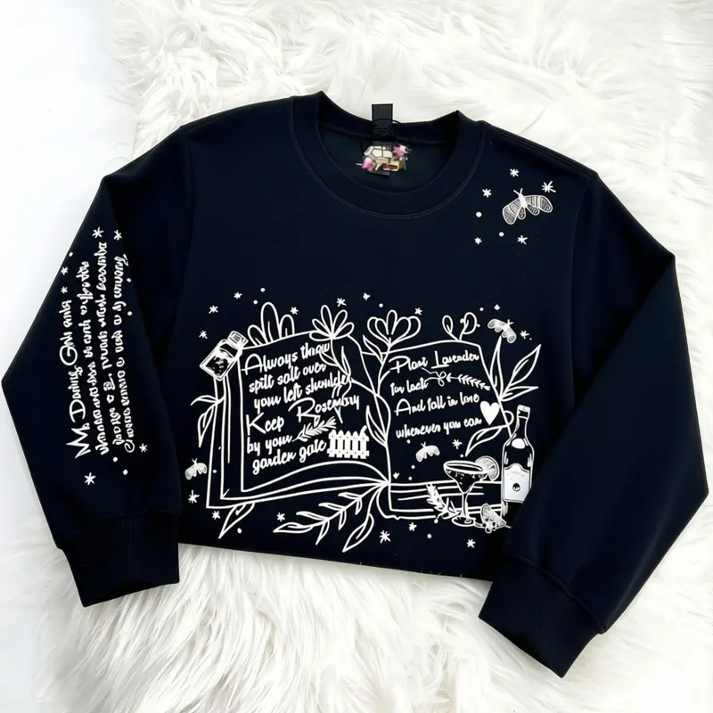 Practical Magic ~ Salt, Rosemary, Lavender & Love Sweatshirt Womenswear Comfy Tops