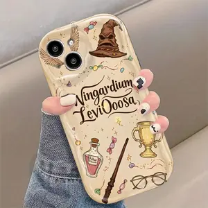 Harry Potter Design Transparent Phone Case, Soft Wave Protective Cover, Fits iPhone 17/16/15 Series, Shockproof Durable Tpu Material Casing, Accessories