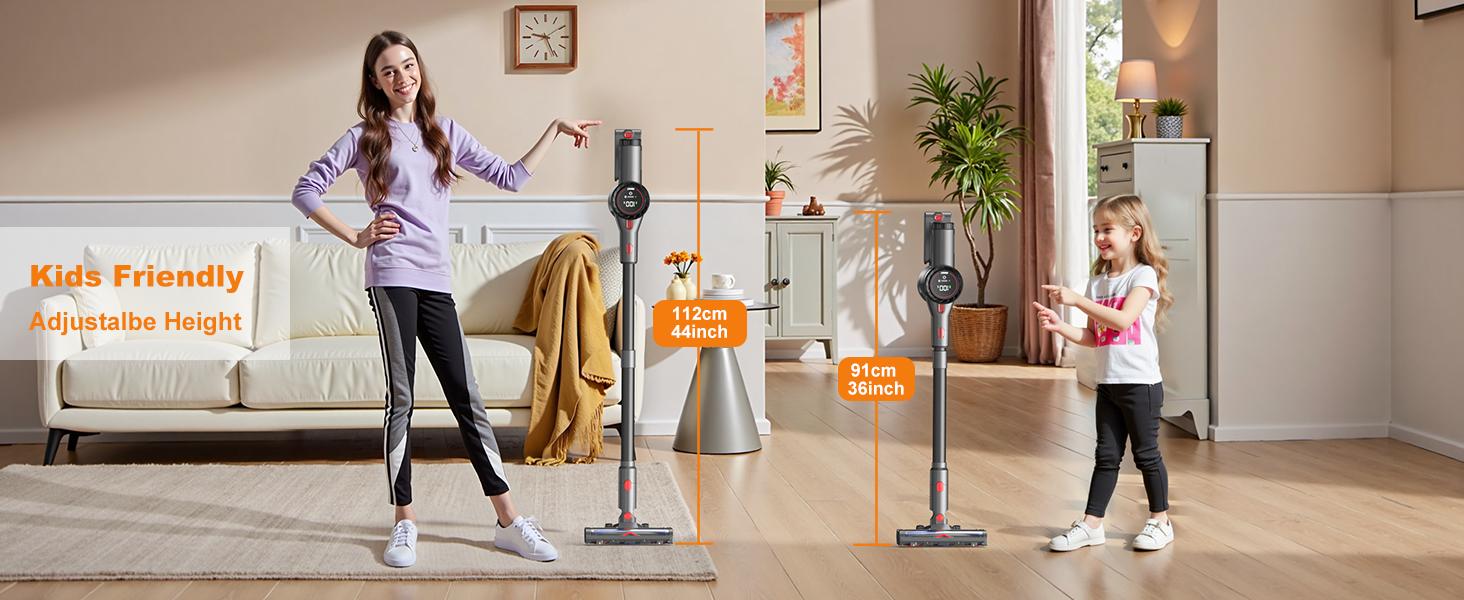 PRASKY Cordless Vacuum Cleaner – Powerful Suction, LED Touchscreen, Self-Standing, 8-in-1 Lightweight Stick Vacuum for Pet Hair, Carpet,Car & Hard Floor, 250W/Up to 45 Mins Runtime with Removable Battery Multifunctional Durable PRASKY Cordless Vacuum Cleaner – Powerful Suction, LED Touchscreen, Self-Standing, 8-in-1 Lightweight Stick Vacuum for Pet Hair, Carpet,Car & Hard Floor, 250W/Up to 45 Mins Runtime with Removable Battery Multifunctional Durable