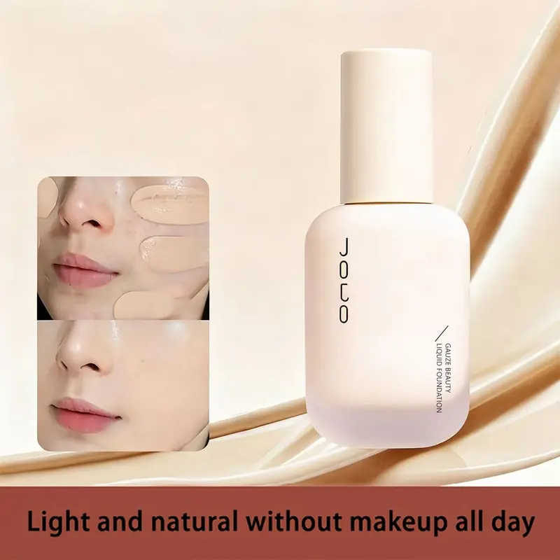 Soft-focus, long-lasting liquid foundation, Moisturizing makeup foundation, Glow Matt Finish, oil control, brightening, coverage, breathable, moisturizing, natural look, waterproof, sweat-resistant, lightweight and comfortable