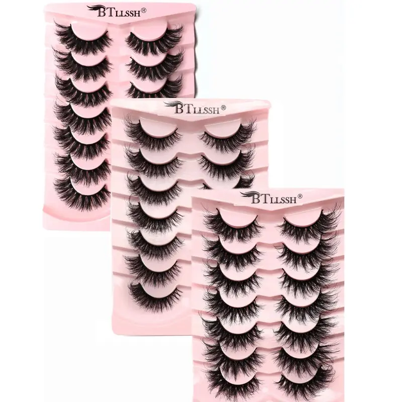 Summer Fluffy False Eyelashes, Voluminous False Eyelashes, Volume Fluffy Lashes, 21 Pairs Mixed Styles Faux Cluster Lashes, Natural Lightweight Curling Eye Makeup Strip Lashes, Lash Clusters, False Lash Extension, Soft Natural Eyelash, Eyelash Cluster Set