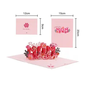 Happy Mother's Day 3D Pop-Up Card — A 3D Pop-Up Card for Mom: A Heartwarming Gift for Mother's Day and Birthdays. Featuring a Unique 3D Floral Cover Design — A Tribute to Mothers, Wives, and Grandmothers — Includes a Small Message Card.