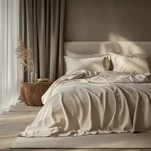 Cream Sheet Set & Linen Perfume -BUNDLE