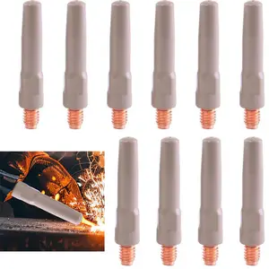 10 Piece Set of Innovative Non-Stick Welding Nozzles for Improved Welding Efficiency Welding Tips 40x1.2mm
