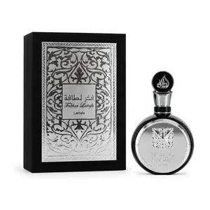 Lattafa Fakhar EDP Spray 3.4 oz For Men Fragrance Perfume Scent Bergamot Cosmetic Scented Aroma Cologne Pack Pack long last