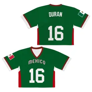 Mexico Baseball White Jersey Fan Edition Breathable with Name & Number Design