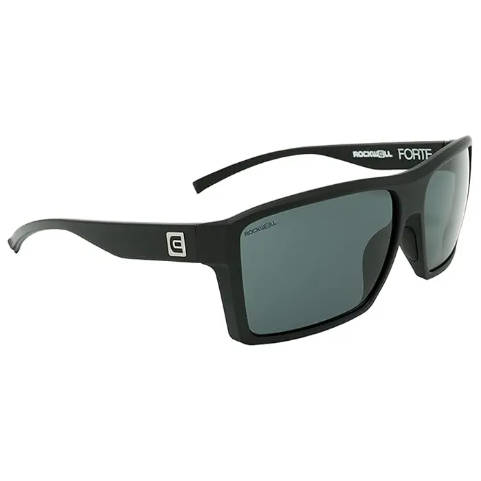 ROCKWELL FORTE Sunglasses for Men - Polarized UV400 Protection Anti-Reflective Lenses Oil-Resistant Coating Lightweight Frame Scratch & Impact Resistant Trusted by Athletes Military & First Responders