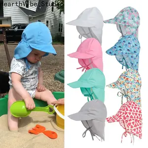 Summer Kids' Sun Hat — Breathable Mesh Outdoor Sun Protection Hat for Babies, Beach Hat with Wide Brim for Outings