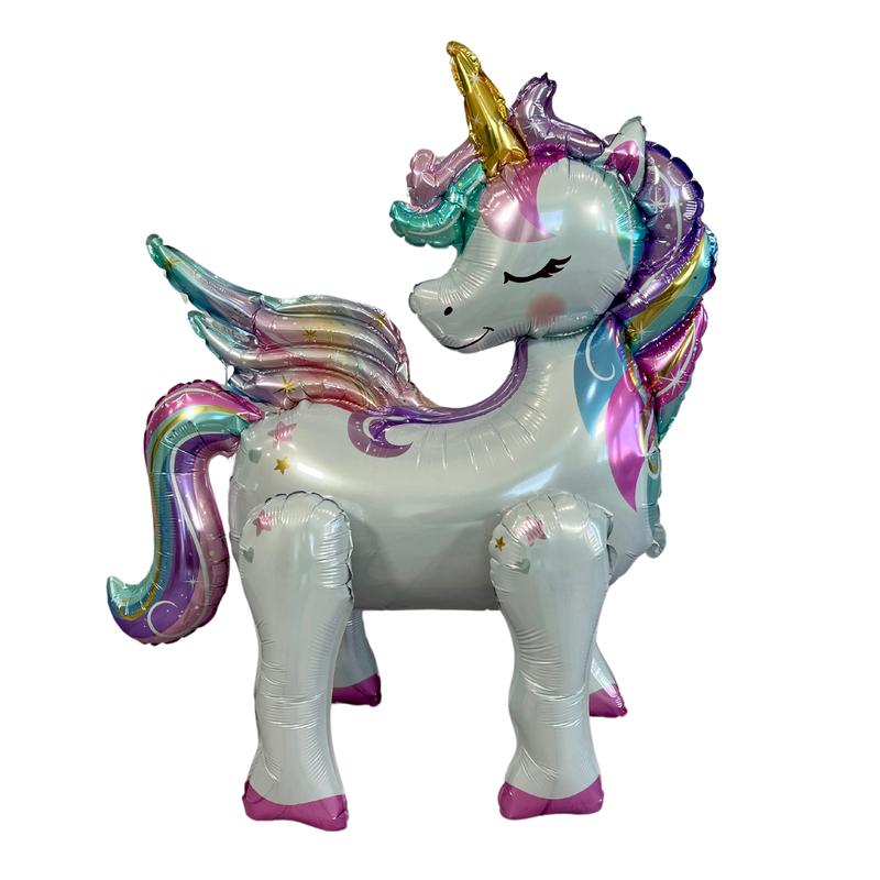 Unicorn Standing Balloon – Jumbo Foil Party Decor