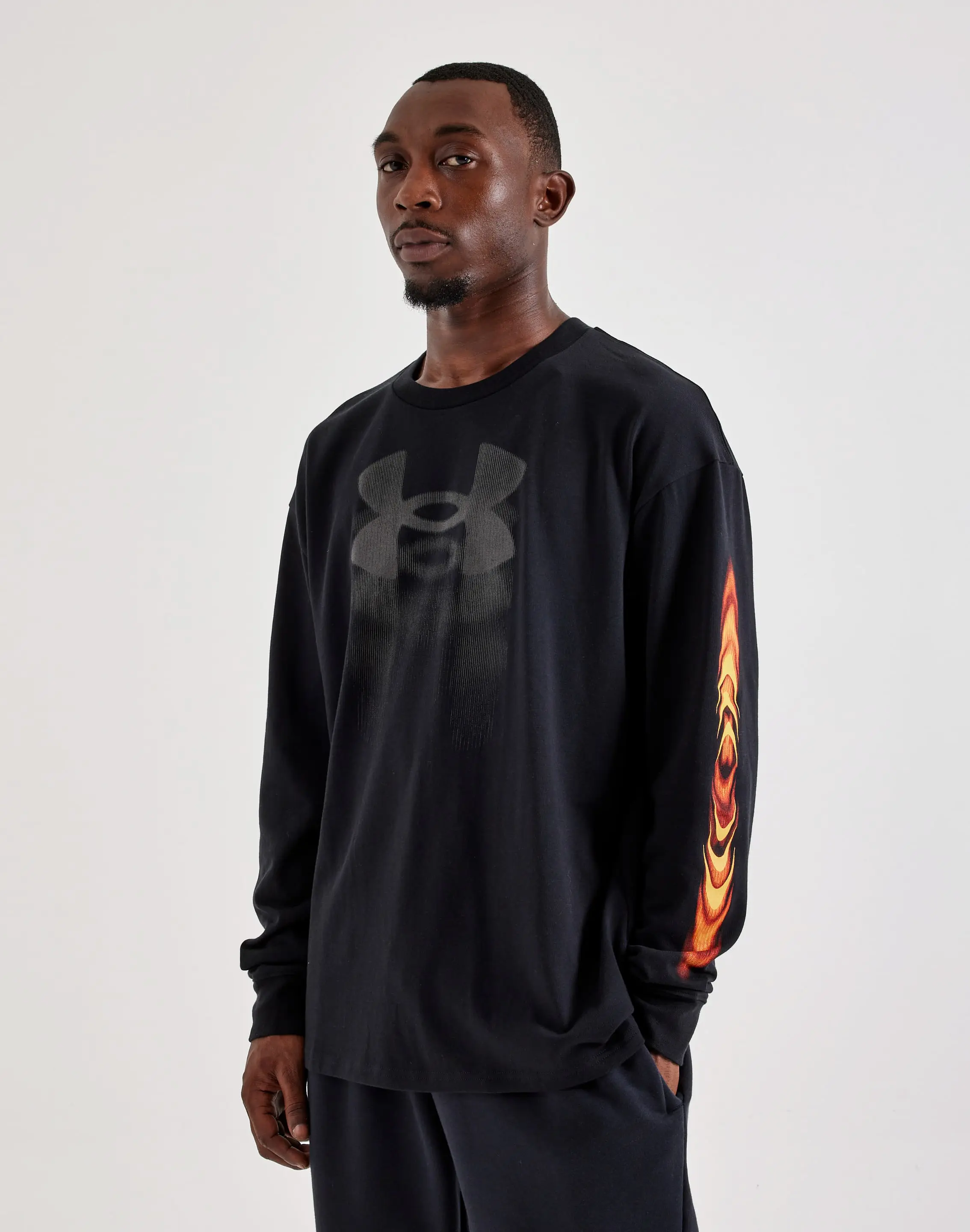 Mens Under Armour Heavyweight Echo Long-Sleeve Tee