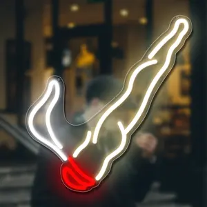 Creative Smoking Design Neon Light Decoration, USB Powered LED Lamp for Room Decor, Perfect for Living Room, Parties, Bars, Summer & Fall Gifts