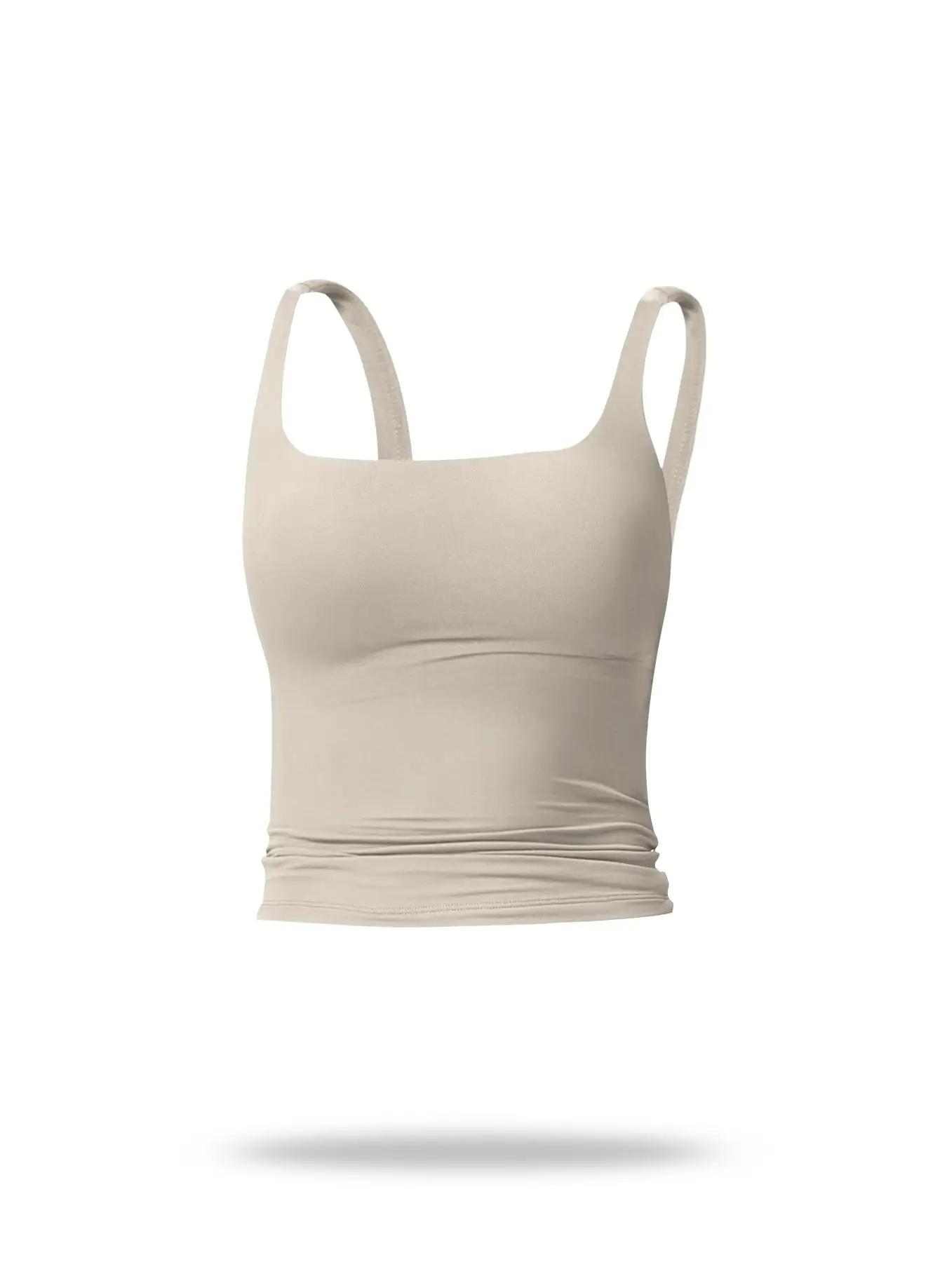 Women's Solid Color Sports Tank Top, Casual Comfy Breathable Sleeveless Sports Top for Yoga Gym Workout Running, Ladies Sportswear for All Seasons