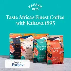 Kahawa 1893 Coffee Sampler - As Seen on Shark Tank - 100% Arabica Beans - Ground or Whole Bean - Safari, Serengeti, Kenya & Ethiopia - Beverage