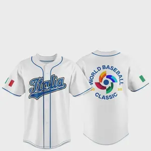 Italy Team 2026 World Baseball Classic Jersey Print For Fan Gear Multicolor - white - full size Adult and Youth