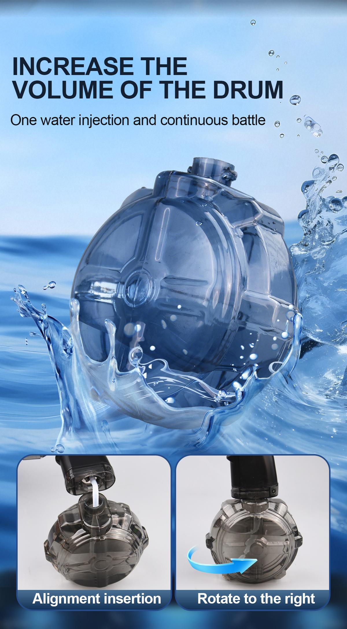 Electric Water Gun,Squirt Gun withLED Light,Rechargeable BatteryPowered ,Large Capacity Tank,WaterBlaster28-32 Ft Range, for Outdoor Pool BeachBattle Playsummer outdoor pool partybackyard game