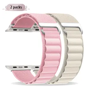 Compatible High Mountain Nylon Adjustable Band for Apple Watch Ultra 3 2 49mm 46mm 45mm 44mm 42mm 41mm 40mm 38mm, Ideal for Iwatch Ultra Se Series 11 10 9 8 7 6 5 4 3 2 1, Smart Watch Straps, Smart Watch Accessories