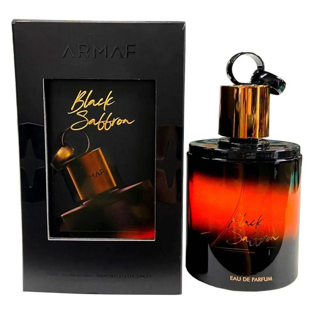 Armaf Black Saffron EDP Perfume Spray for Men, Luxurious Scent Luxury-Inspired Fragrance, 3.4 fl oz/100 ml, Spray Bottle, Signature Scent, Arab Perfume, Male Wear