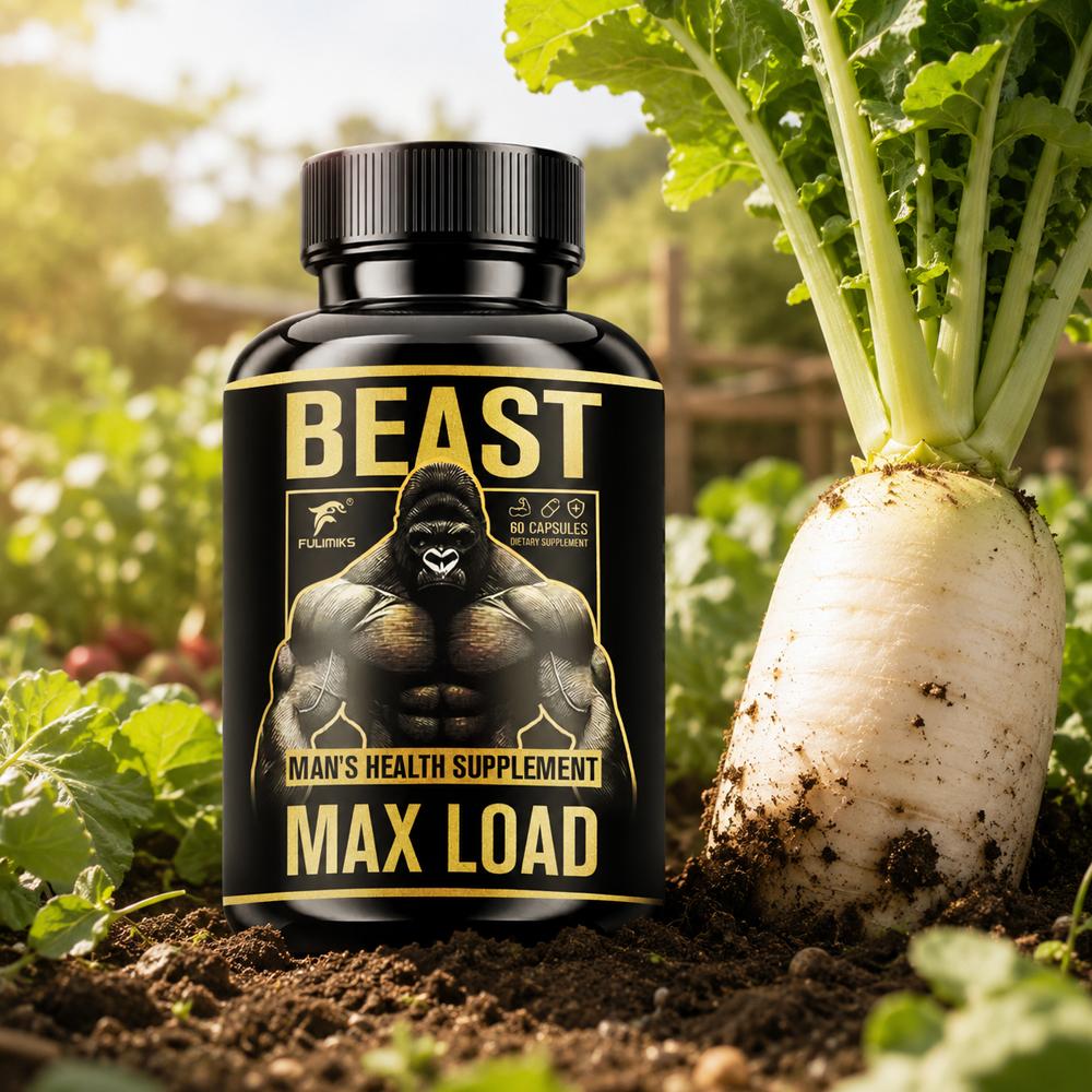 Max Load Capsules, Men's Health Supplement, With Ashwagandha, L-Arginine, Tongkat Ali, Fenugreek, Panax Ginseng, Maca Root Extract, Support Energy & Vitality, Premium Formula, Day & Night Support Overall Male Health, Best Choice, Packaging May Vary