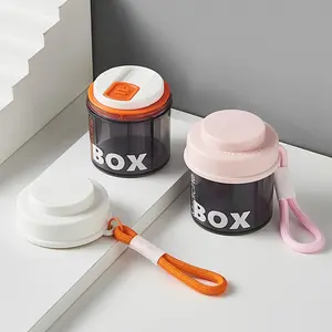 Compact Small Pill Box, Travel Pill Organizer with 4 Compartments, Fits in Pocket & Handbag, Ideal for Daily Use & Travel Essentials