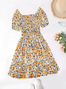 New Elegant Fitted Dress for Women, All Seasons Summer All over Print, Stylish Clothing Type, Perfect for Any Occasion