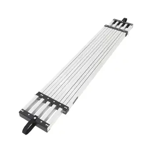 Aluminum Telescoping Work Plank, 6-9FT Adjustable Work Platform with Anti-Slip Surface, 440LBS Capacity Aluminum Work Plank, Equipped with Skid-Proof Platform Scaffold Ladder Accessory