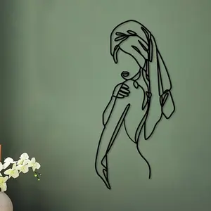 Women Silhouette Wall Decor, Abstract Face Design, Modern Simple Wall Art, Wall Decor for Home Living Room Bedroom, Home Decor, Room Decor, Bedroom Accessories, Poster