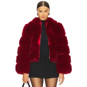 Adrienne Landau Icon Fur Jacket in Snow White
