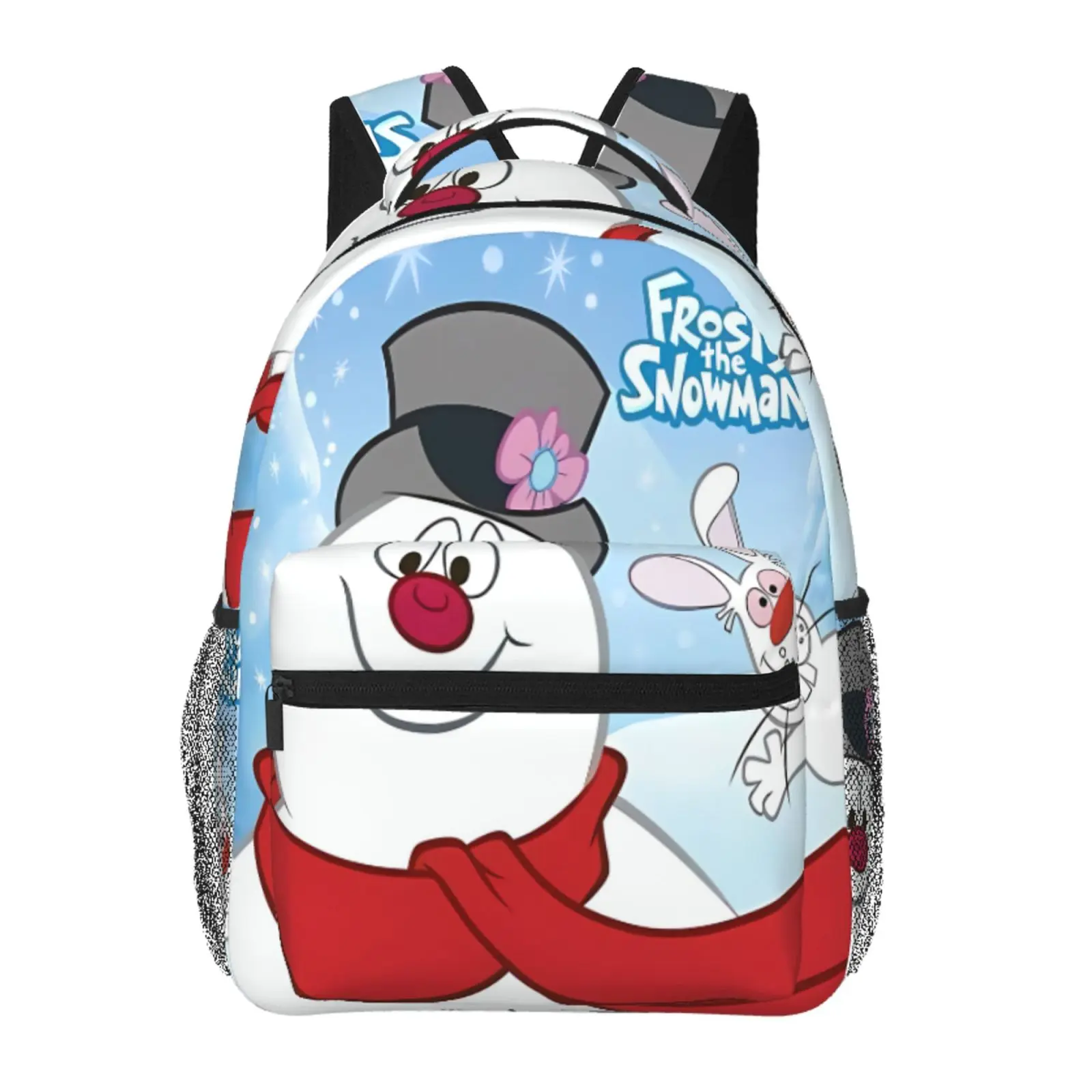 Cold Snowman All-Over Print Backpack Large Capacity Cold Snowman Outdoor Daypack for Hiking Field Trips Daily Commute, Cartoon Casual Cold Snowman Merch Laptop School Bag for Teens Adults & Gift Giving