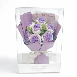 Knitted Artificial Flower Home Decor, Indoor Flower, Room Decoration, Gift Present, Elegant Floral Design, Perfect for Any Occasion